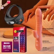 🇲🇾 [POS MALAYSIA 23JAM] SET PREMIUM: KONDOM G-SPOT TAHAN LAMA + CINCIN ZAKAR GETAR 振动棒