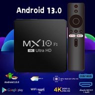 Android tv box ถอดรหัส 2024 4k android 13 mx10 f1 ดิจิตอลขายส่ง onn Certificado สมาร์ท android tv bo