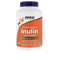 NOW Prebiotic Pure Powder Organic Inulin 227gm