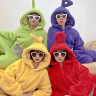 Unisex Teletubbies Costume Onesie - Adult Sleepwear Jumpsuit