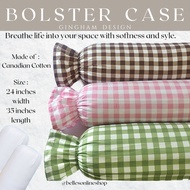 BOLSTER CASE | 24X35 INCHES | GINGHAM DESIGN |