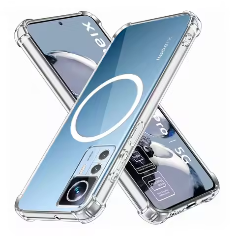 For Xiaomi 12T Pro Case With Wireless Magnetic Ring Sticker Soft Silicone Phone Case For Xiaomi 12 L