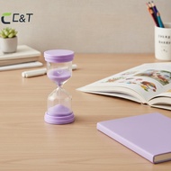 C&T Sand Timer 5 Minute Bright Colored Sandglass Durable Time Management Tool for Children Homeschoo