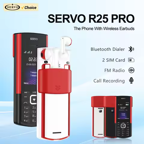 SERVO R25 PRO Feature Mobile Phone 2G GSM Bluetooth Dial Call Recording MP3 Player Senior Telephone