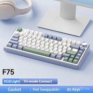 Official AULA F75 75% Wireless Mechanical Gaming Keyboard with Hot Swappable Tri-Mode USB Charging K