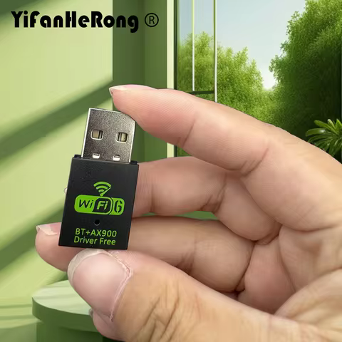 Mini USB WIFI 6 Dongle AX900 Wifi 6 BT5.3 Adapter Network Card 2.4GHz/5GHz Wi-Fi Lan Adapter Driver 