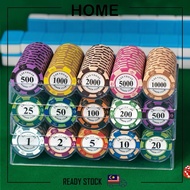 [20pcs/Set] Casino Poker Chips Dealer Playing Texas Set Poker Card Poker Game