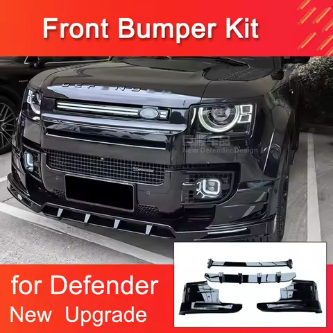 Front Bumper Kit for Land Rover Defender 90 110 2020-2024 Front Lip Exterior Decoration Accessories