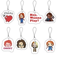 Horrible Movie Chucky Bride Phone Pendant Keychain for Accessories Bag Chucky HALLOWEEN Ghost Doll K