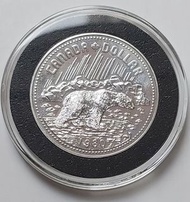 加拿大1980年1安士銀幣一枚, 全新