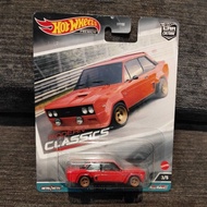 MERAH HOTWHEELS Hot Wheels modern classic fiat 131 abarth Red FREE PROTECTOR