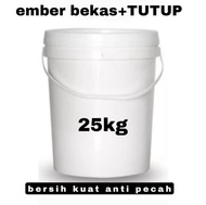 EMBER BEKAS CAT + TUTUP UK 25KG BERISH