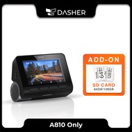 70mai A810 4K Dash Cam Dual Vision Car Recorder with GPS ADAS