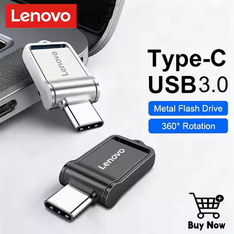 Lenovo 2TB OTG Pen Drive Type-C Flash Drive USB 3.0 High Speed Metal Pendrive 1TB Portable Waterproo