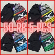 PAKET HEMAT 50 Ribu Dapat 5 Celana Pendek Kolor Sport Olahraga Pria dan Wanita