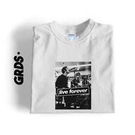 Oasis LIVE FOREVER T-SHIRT / OASIS T-SHIRT FREE STICKER