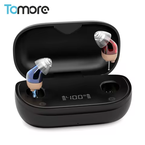 Tomore 6120 Hearing Aids Onsemi Chip16 Channel Digital Mini IN Ear Sound For Mild To Moderate Hearin