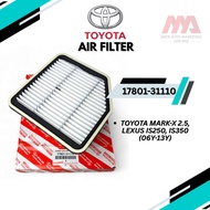 TOYOTA ENGINE AIR FILTER MARK-X 2.5, LEXUS IS250, IS350 06Y-13Y (17801-31110)