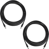 Power Cable 2 Pack for Solar Panel Connector, 5.5x2.1 to 4.0x1.7 Male to Male DC Plug, Compatible wi