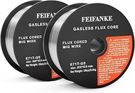 FEIFANKE .035 Flux Core Welding Wire E71T-GS Mild Steel MIG Wire Gasless Wire 2 Pack 2 Pounds