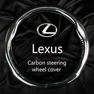 【For Lexus】Carbon Fibre Car Steering Wheel Cover IS250 CT200H ES250 GS250 LX570 LX450d NX200T RC200T RX300 RX330 RX350