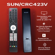 SHARP AQUOS SMART TV ANDROID YOUTUBE NETFLIX REMOTE CONTROL GB326WJSA GB238WJSA GB289WJSA GB105WJSA