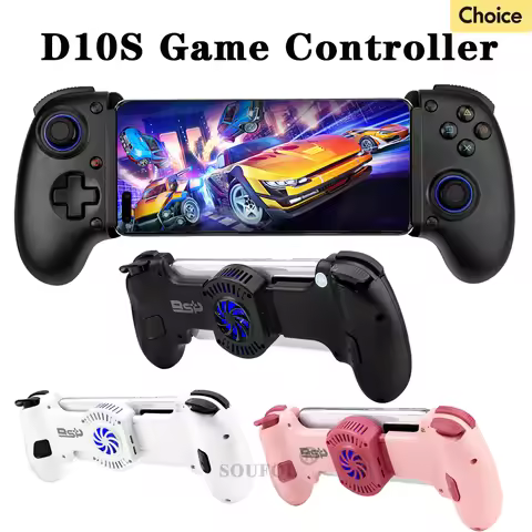 2024 New D10 D10S Stretching Cooling Game Controller For SWITCH/Android/Apple IOS Tablet /PS3/PS4 Fo