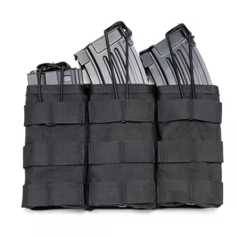 Tactical Triple MOLLE Magazine Pouch for AK M4 AR15 7.62/5.56mm Airsoft Rifle Hunting Vest Accessori