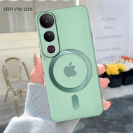 Latest Vivo V50 Lite Case Flexible Rubber Material Silicone Logo Motif V50 Lite casing V50 Lite