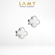 Khuyên tai nữ LAMY Lucky Four Leaves Earrings Silver 3023SV