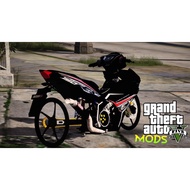 GTA V Mod Yamaha Y15 V2 Black Red (ADD ON/FIVEM Ready/PC ONLY)