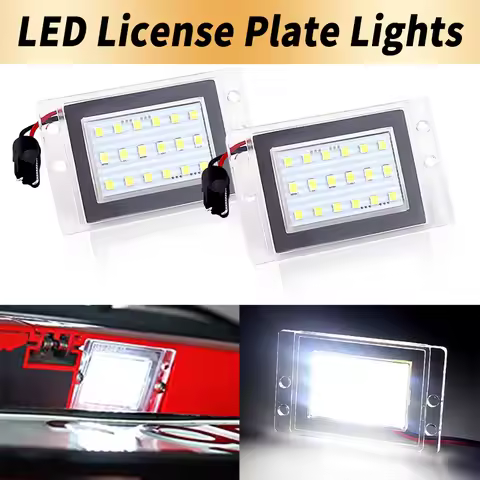 2PCS For Volvo 850 855 V70 MK1 XC (Cross Country) White LED License Plate Light Number Plate Lamp 91