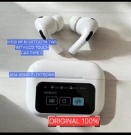 H108 HF BLUETOOTH ORI 100% TWSWITH LCD TOUCH CAS TYPE C HEADPHONE SPORT OLAHRAGA BLUETOOTH BISA KUPI