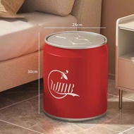 Household Coke Trash Can With Lid Storage Bucket Press Can Living Room Car Trash Can