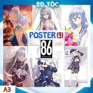 PHOTO POSTER A3 HIGH QUALITY WALL STICKER ANIME MANGA LIGHT NOVEL 86 EIGHTY SIX (9) BY 2D SHOP