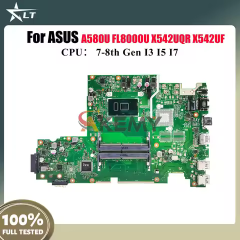 X542UA Laptop Motherboard For ASUS X542UN X542UQ FL8000U X542UAR X542U X542UA X542UF A580U X542UQR X