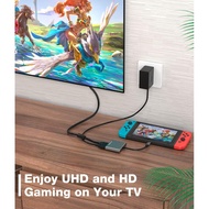YCCSKY Switch Dock for Nintendo Switch/OLED, USB C to HDMI Multiport Hub, Portable 4K HDMI Switch Ad