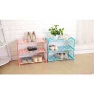AR073 3-Tier Stainless Steel Mini Shoe Rack Storage