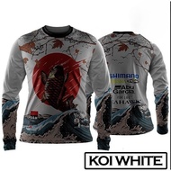 Perch-style floatation sportswear with printed acrylic fabric | UV-protective fishing suit | Outdoor