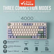 AULA F75 Wireless Mechanical Keyboard 75% GASKET Structure RGB Hot swappable wireless Tri-ModeWired/