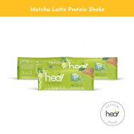 Heal Matcha Latte Protein Shake Powder Bundle of 3 Sachets - Dairy Whey Protein (32g) HALAL - Meal R