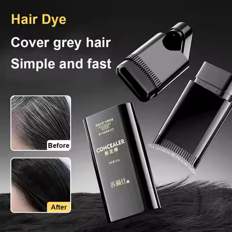 Hair Comb Hair Color Comb Black Hair Disposable Hair Color Pen Hair Color Stick Temporary Cover Gray