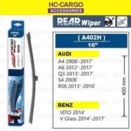 AERO Rear Wiper A402H (16"/400mm) AUDI A4 A6 Q3 S4 RS6 BENZ VITO V GLASS