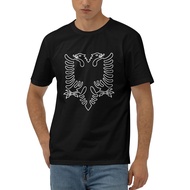 Albanian Eagle Headed Eagle Flag Albania High Quality Custom T-Shirt Short Sleeve