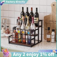 Coffee Syrup Rack 3-Storey Storage Rack Wine Rack Wine Rack Kitchen Seasoning
