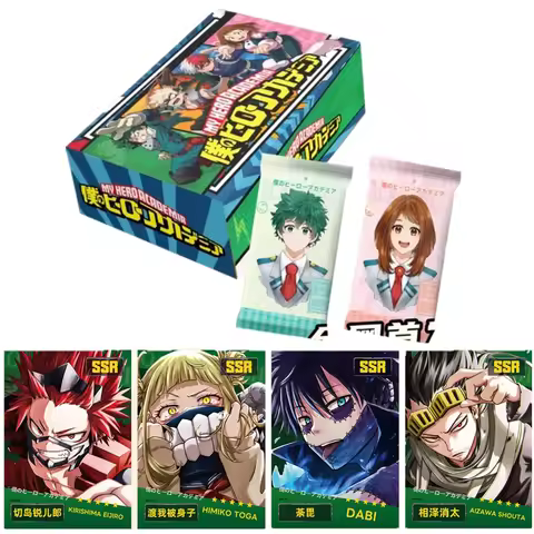 Genuine My Hero Academia Cards Midoriya Izuku All Might Hot-blooded Hero Anime Peripheral Collection