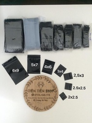 Gói 100c túi zip đen mini chọn size