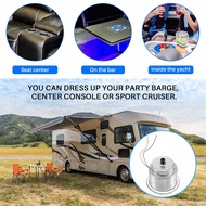 Led Light Drink Holder Led Recessed Stainless Steel Cup Drink Holder Cup Shape for Car Marine Boat-b