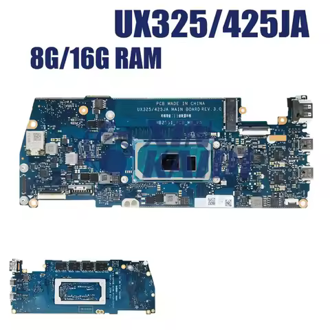 For ASUS UX425JA RX425JA U3700JA BX325JA RX325JA BX425JA Laptop Motherboard UX325JA I5 I7 ZenBook U4