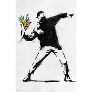 【班克西】擲花者海報/Banksy